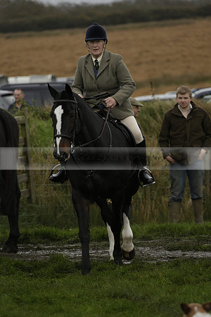 Devon & Somerset Staghounds meet at Larkbarrow Corner. North Devon. 2013.10.18 www.polopictures.co.uk