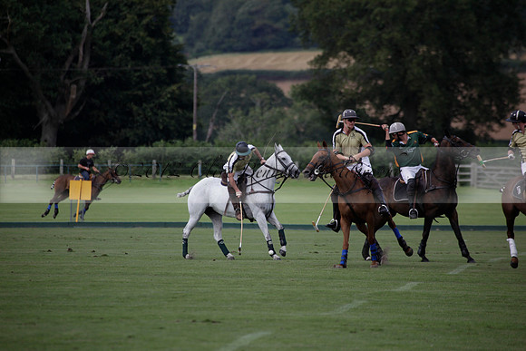 Maiz Dulce v Combe in a Brecknock Cup polo match played on Ambersham 2 at Cowdray Park Polo Club on Friday 17 August 2012