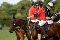 Ice Craft (red) v Hincha Pelota (black) in a Lodsworth Cup Polo match on Ambersham 5 at Cowdray Park Polo Club on Friday 30 August 2013. 2013.08.30 www.polopictures.co.uk