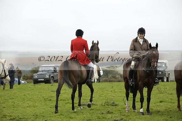 Devon & Somerset Staghounds meet at Larkbarrow Corner. North Devon. 2013.10.18 www.polopictures.co.uk