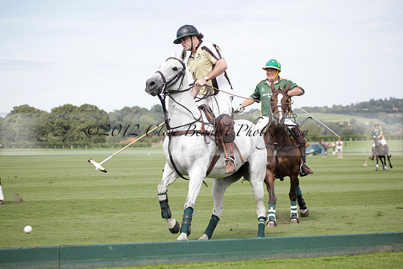 Maiz Dulce v Combe in a Brecknock Cup polo match played on Ambersham 2 at Cowdray Park Polo Club on Friday 17 August 2012
