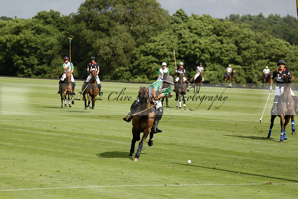Jaeger Le Coultre (black)  v Wairakei Pastoral (white) in a Jaeger Le Coultre Holden White Cup polo match played on 29 July 2013 at Cowdray Park Polo Club on Brooksfieldwww.polopictures.co.uk
