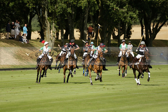 Jaeger Le Coultre (black)  v Wairakei Pastoral (white) in a Jaeger Le Coultre Holden White Cup polo match played on 29 July 2013 at Cowdray Park Polo Club on Brooksfieldwww.polopictures.co.uk