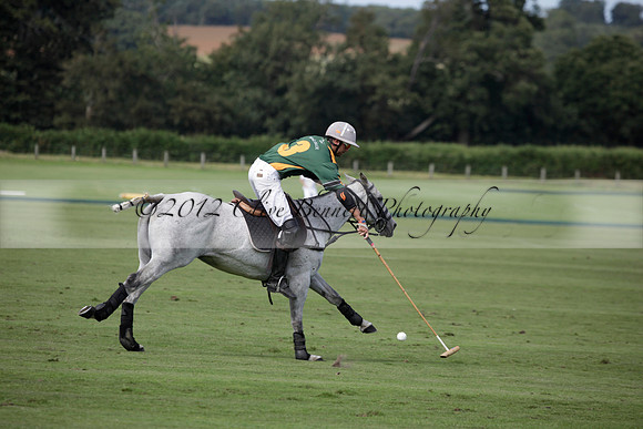 Maiz Dulce v Combe in a Brecknock Cup polo match played on Ambersham 2 at Cowdray Park Polo Club on Friday 17 August 2012