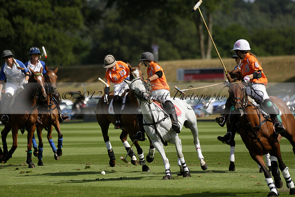 Cowdray Vikings v Los Hamblinos in the Bloom British Ladies Open Championship polo match 2013.07.20