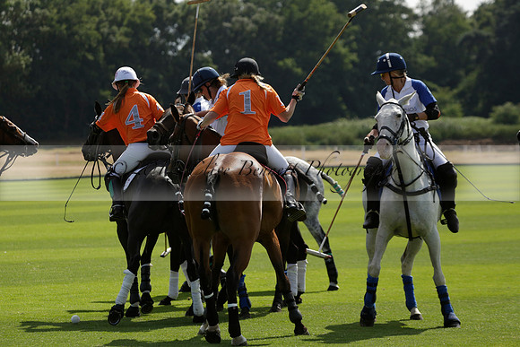 Cowdray Vikings v Los Hamblinos in the Bloom British Ladies Open Championship polo match 2013.07.20