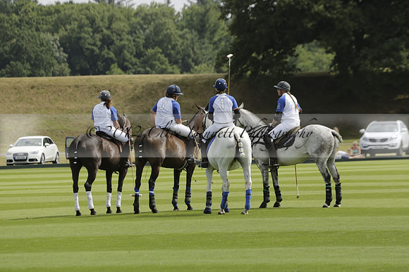 Cowdray Vikings v Los Hamblinos in the Bloom British Ladies Open Championship polo match 2013.07.20