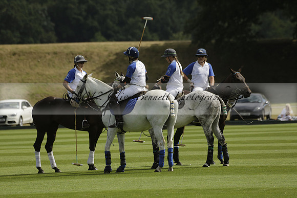 Cowdray Vikings v Los Hamblinos in the Bloom British Ladies Open Championship polo match 2013.07.20