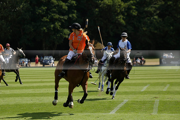 Cowdray Vikings v Los Hamblinos in the Bloom British Ladies Open Championship polo match 2013.07.20