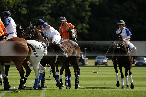 Cowdray Vikings v Los Hamblinos in the Bloom British Ladies Open Championship polo match 2013.07.20