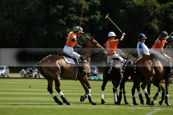 Cowdray Vikings v Los Hamblinos in the Bloom British Ladies Open Championship polo match 2013.07.20