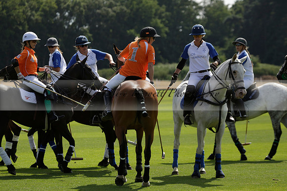 Cowdray Vikings v Los Hamblinos in the Bloom British Ladies Open Championship polo match 2013.07.20
