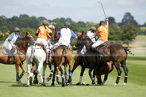 Cowdray Vikings v Los Hamblinos in the Bloom British Ladies Open Championship polo match 2013.07.20