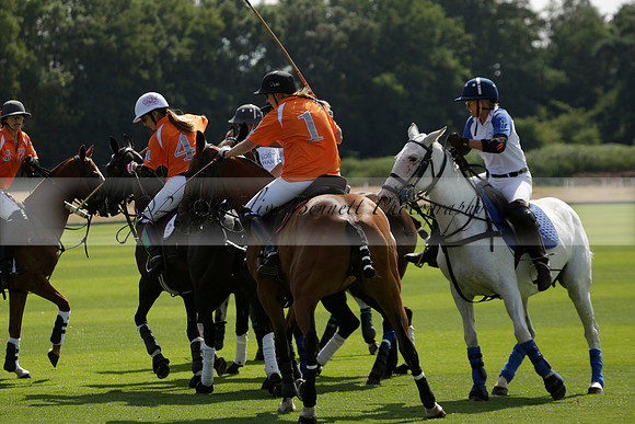 Cowdray Vikings v Los Hamblinos in the Bloom British Ladies Open Championship polo match 2013.07.20