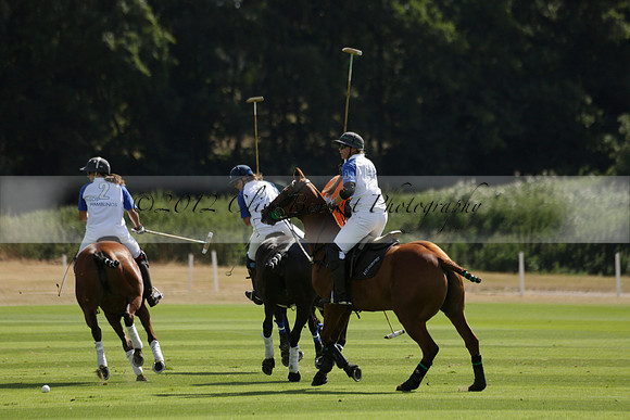 Cowdray Vikings v Los Hamblinos in the Bloom British Ladies Open Championship polo match 2013.07.20