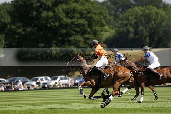Cowdray Vikings v Los Hamblinos in the Bloom British Ladies Open Championship polo match 2013.07.20