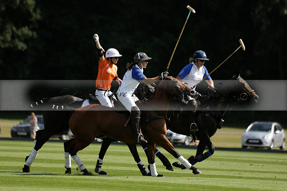 Cowdray Vikings v Los Hamblinos in the Bloom British Ladies Open Championship polo match 2013.07.20
