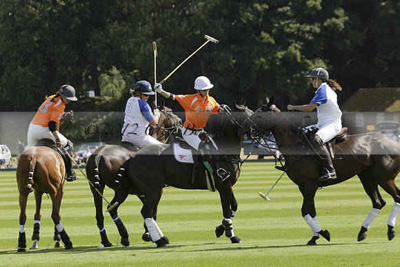 Cowdray Vikings v Los Hamblinos in the Bloom British Ladies Open Championship polo match 2013.07.20