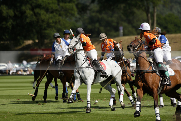 Cowdray Vikings v Los Hamblinos in the Bloom British Ladies Open Championship polo match 2013.07.20