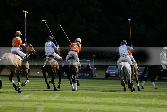 Cowdray Vikings v Los Hamblinos in the Bloom British Ladies Open Championship polo match 2013.07.20