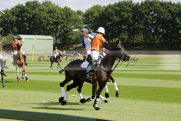 Cowdray Vikings v Los Hamblinos in the Bloom British Ladies Open Championship polo match 2013.07.20