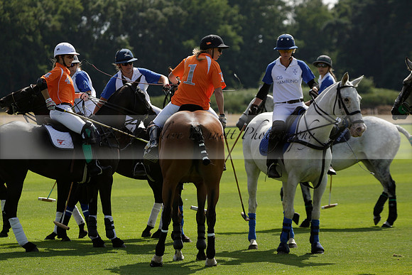 Cowdray Vikings v Los Hamblinos in the Bloom British Ladies Open Championship polo match 2013.07.20