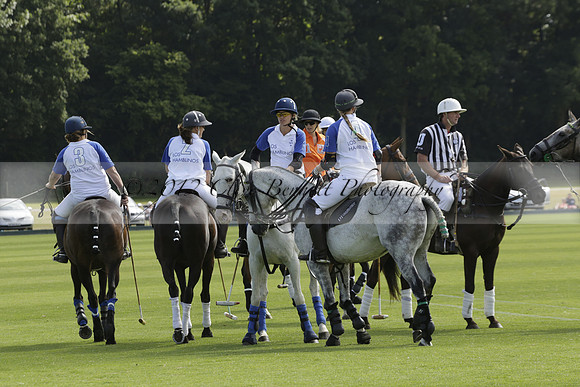 Cowdray Vikings v Los Hamblinos in the Bloom British Ladies Open Championship polo match 2013.07.20