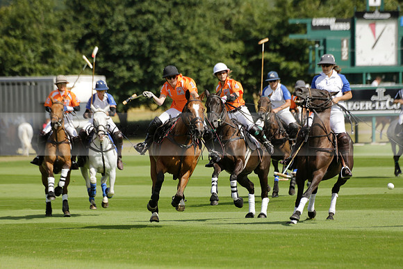 Cowdray Vikings v Los Hamblinos in the Bloom British Ladies Open Championship polo match 2013.07.20