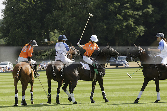 Cowdray Vikings v Los Hamblinos in the Bloom British Ladies Open Championship polo match 2013.07.20