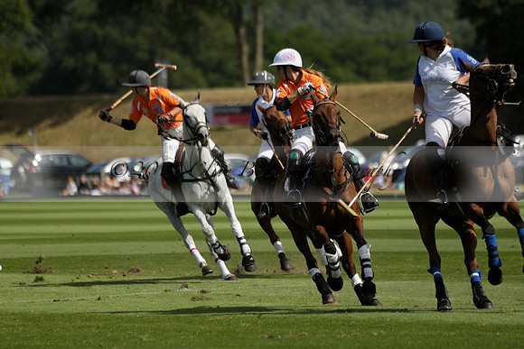 Cowdray Vikings v Los Hamblinos in the Bloom British Ladies Open Championship polo match 2013.07.20