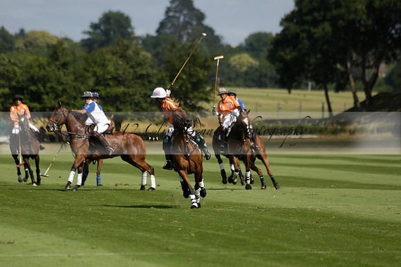Cowdray Vikings v Los Hamblinos in the Bloom British Ladies Open Championship polo match 2013.07.20