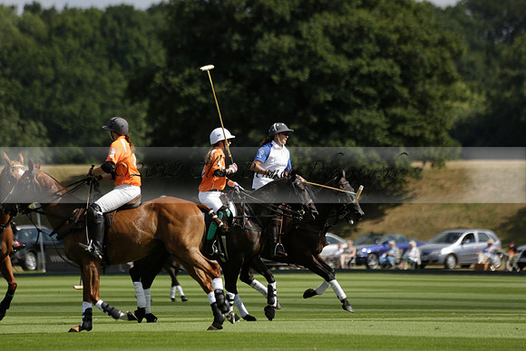 Cowdray Vikings v Los Hamblinos in the Bloom British Ladies Open Championship polo match 2013.07.20