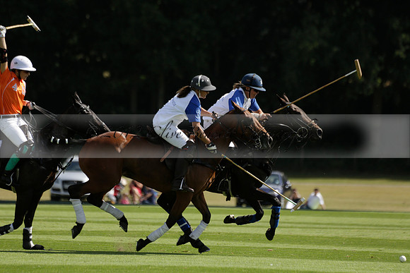 Cowdray Vikings v Los Hamblinos in the Bloom British Ladies Open Championship polo match 2013.07.20