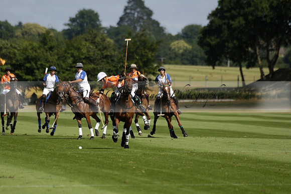 Cowdray Vikings v Los Hamblinos in the Bloom British Ladies Open Championship polo match 2013.07.20