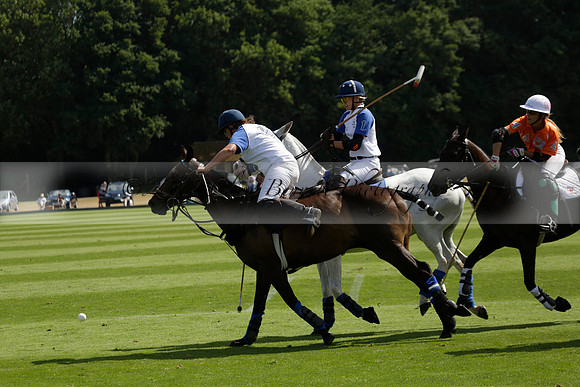 Cowdray Vikings v Los Hamblinos in the Bloom British Ladies Open Championship polo match 2013.07.20