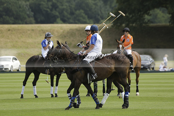 Cowdray Vikings v Los Hamblinos in the Bloom British Ladies Open Championship polo match 2013.07.20