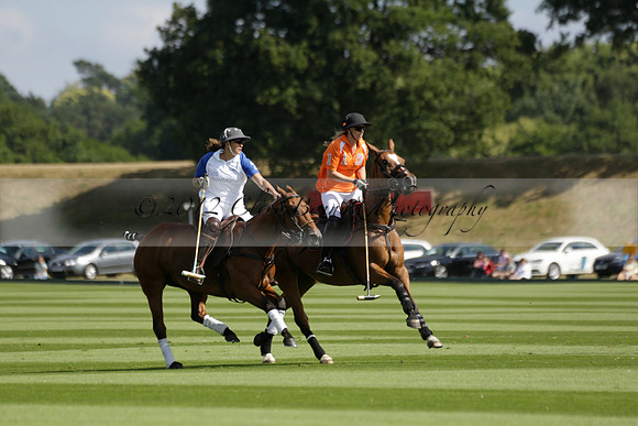 Cowdray Vikings v Los Hamblinos in the Bloom British Ladies Open Championship polo match 2013.07.20