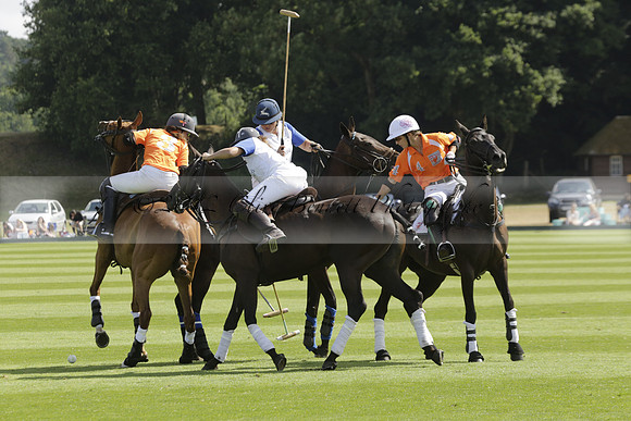 Cowdray Vikings v Los Hamblinos in the Bloom British Ladies Open Championship polo match 2013.07.20