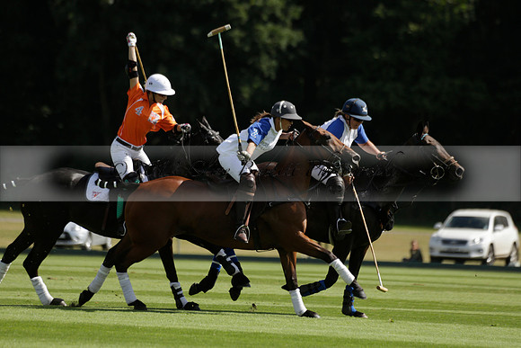 Cowdray Vikings v Los Hamblinos in the Bloom British Ladies Open Championship polo match 2013.07.20