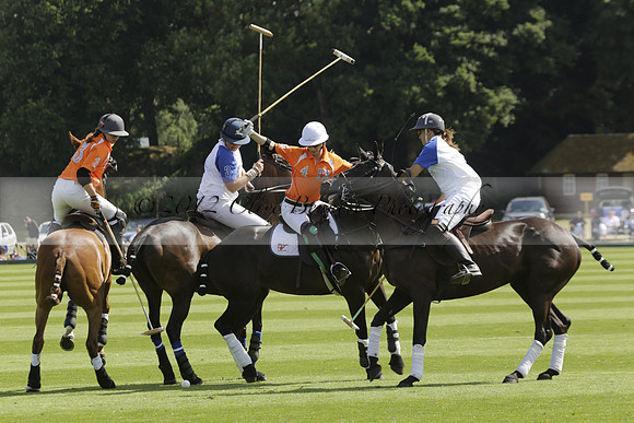 Cowdray Vikings v Los Hamblinos in the Bloom British Ladies Open Championship polo match 2013.07.20