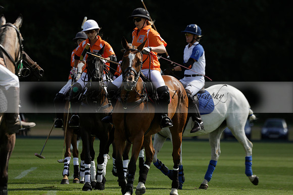 Cowdray Vikings v Los Hamblinos in the Bloom British Ladies Open Championship polo match 2013.07.20