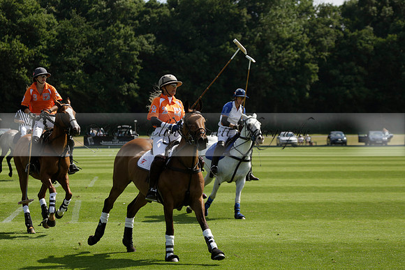 Cowdray Vikings v Los Hamblinos in the Bloom British Ladies Open Championship polo match 2013.07.20