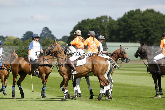 Cowdray Vikings v Los Hamblinos in the Bloom British Ladies Open Championship polo match 2013.07.20