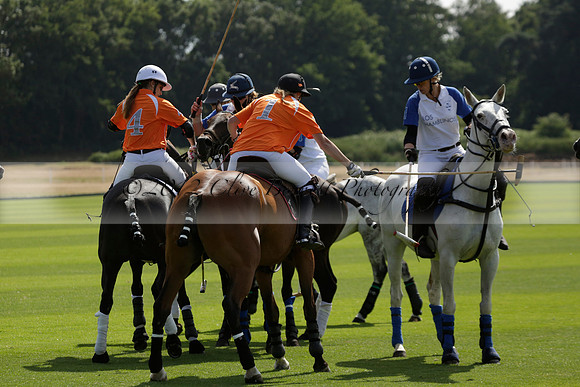 Cowdray Vikings v Los Hamblinos in the Bloom British Ladies Open Championship polo match 2013.07.20