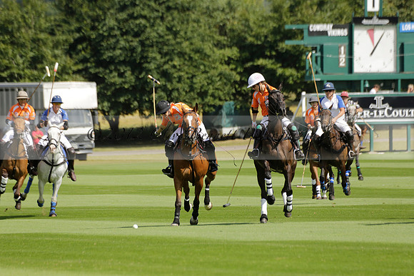 Cowdray Vikings v Los Hamblinos in the Bloom British Ladies Open Championship polo match 2013.07.20
