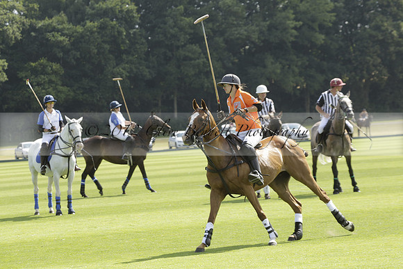 Cowdray Vikings v Los Hamblinos in the Bloom British Ladies Open Championship polo match 2013.07.20