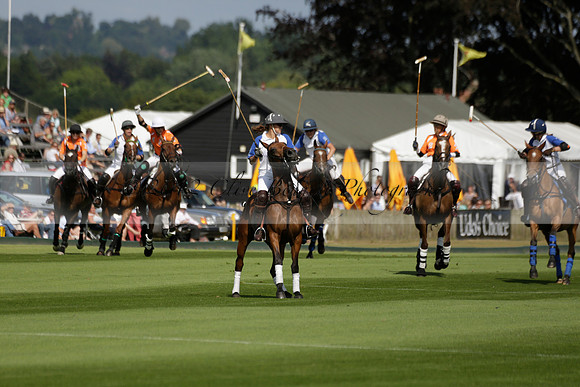 Cowdray Vikings v Los Hamblinos in the Bloom British Ladies Open Championship polo match 2013.07.20