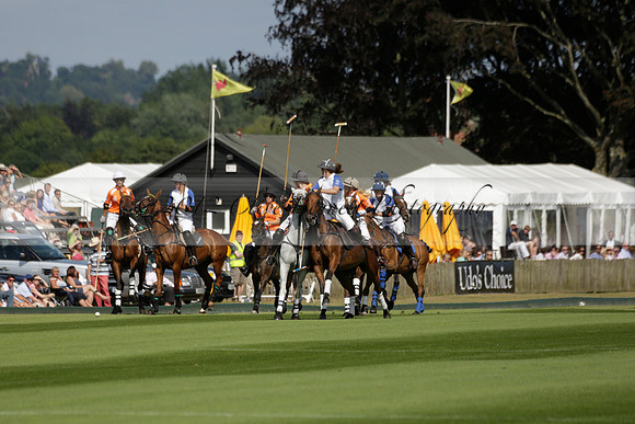 Cowdray Vikings v Los Hamblinos in the Bloom British Ladies Open Championship polo match 2013.07.20