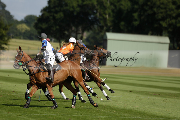 Cowdray Vikings v Los Hamblinos in the Bloom British Ladies Open Championship polo match 2013.07.20