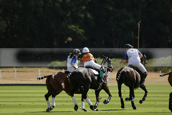 Cowdray Vikings v Los Hamblinos in the Bloom British Ladies Open Championship polo match 2013.07.20